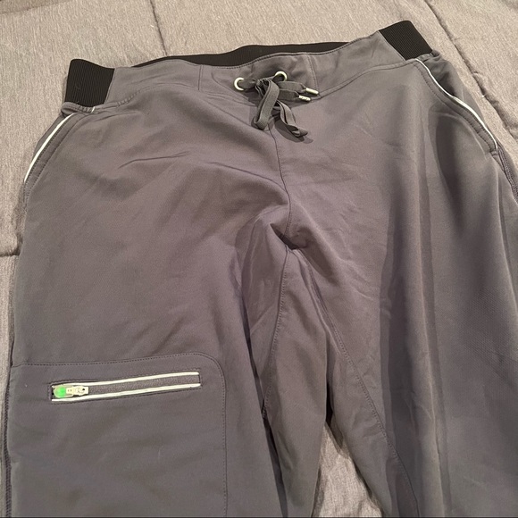 Four Pairs of Scrub Pants Sizes Small and Medium Nursing Medical Comfort Blue - Picture 3 of 16